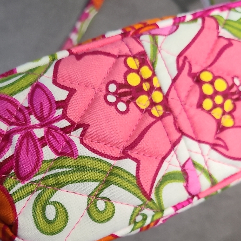 Vera Bradley Pink and Orange‎ Floral Crossbody Bag - Picture 4 of 15